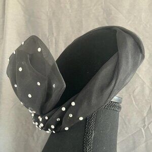 Black Ribbon Hat